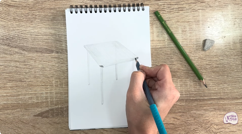 Рисуем Походный стол