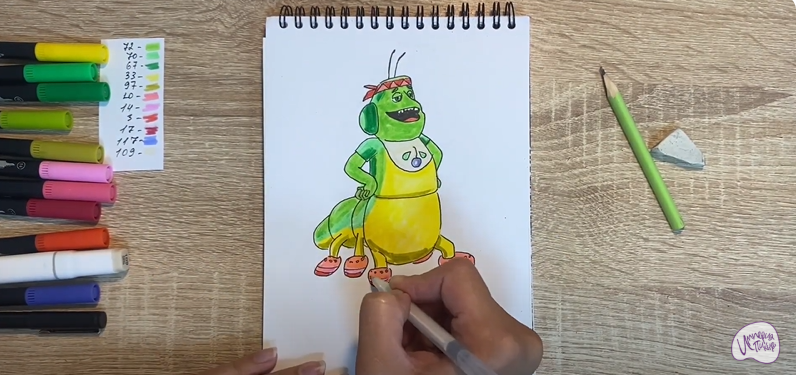 Рисуем Вупсень из "Лунтика"