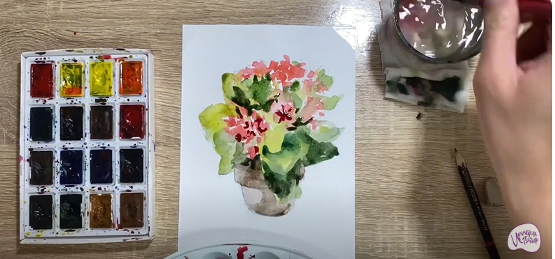 Рисуем Каланхоэ