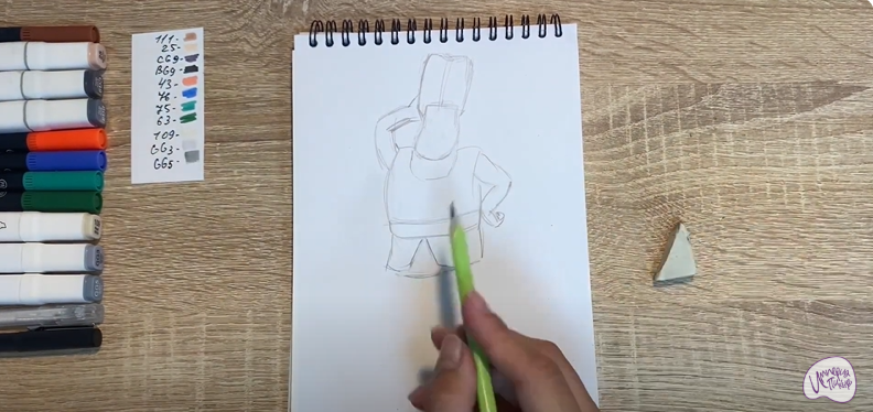 Рисуем Утёс из мультфильма "Маракуда"