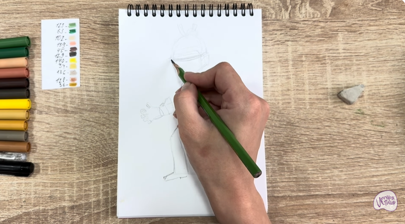 Рисуем Виктор из "герои Энвелла"