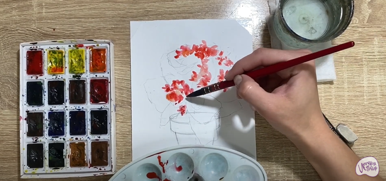 Рисуем Каланхоэ