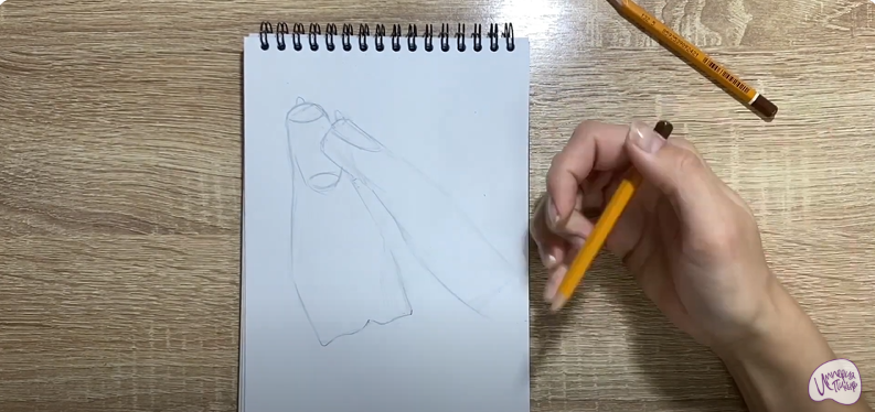 Рисуем Ласты для плавания