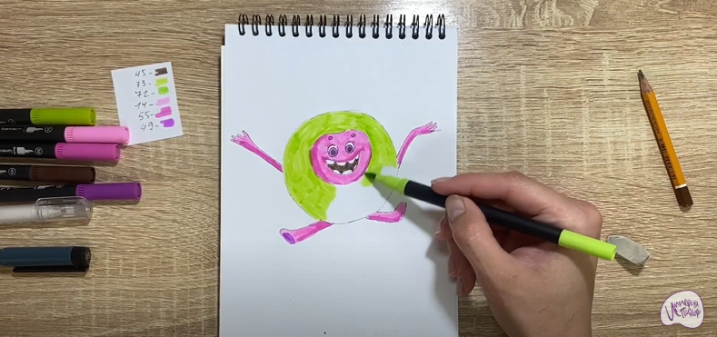 Рисуем Бублик из "Геройчики"
