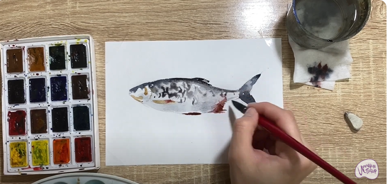 Рисуем Вобла