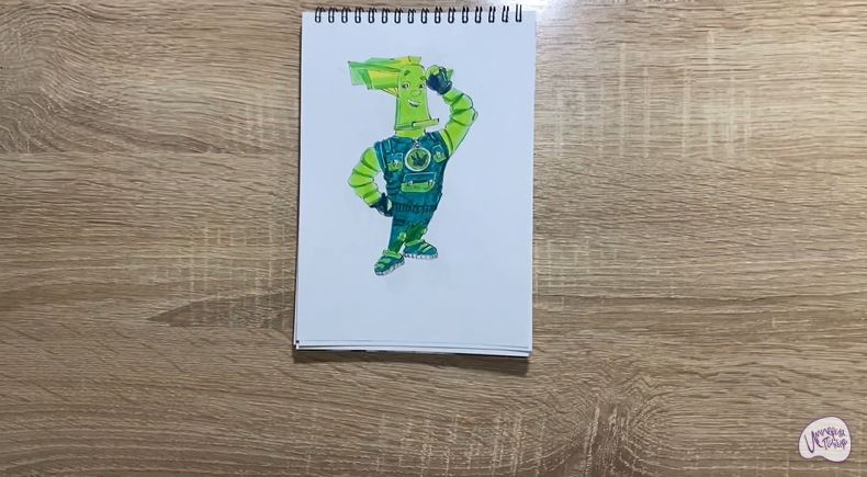 Рисуем Папус из "Фиксики"