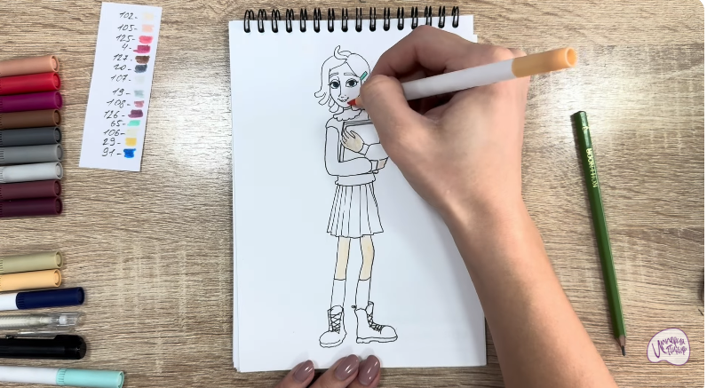 Рисуем Рина Винилион из" Доктор Динозавров"