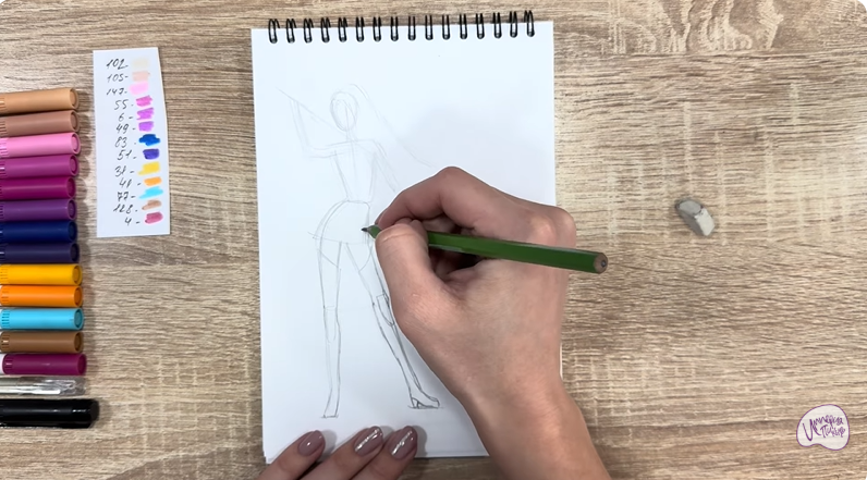 Рисуем Мира из "Кейпоп-охотницы на демонов"