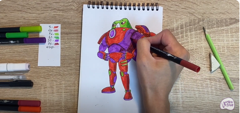 Рисуем Супергерой из "Геройчики"