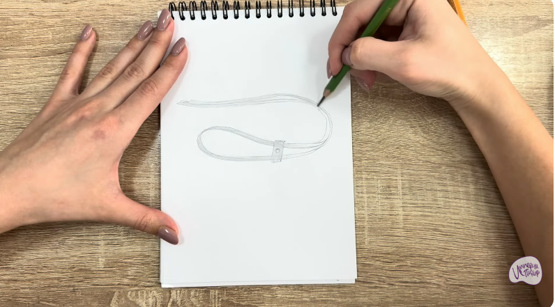 Рисуем Застежка-шнур