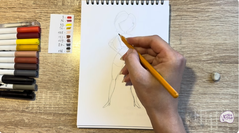 Рисуем Эластика из "Суперсемейка"