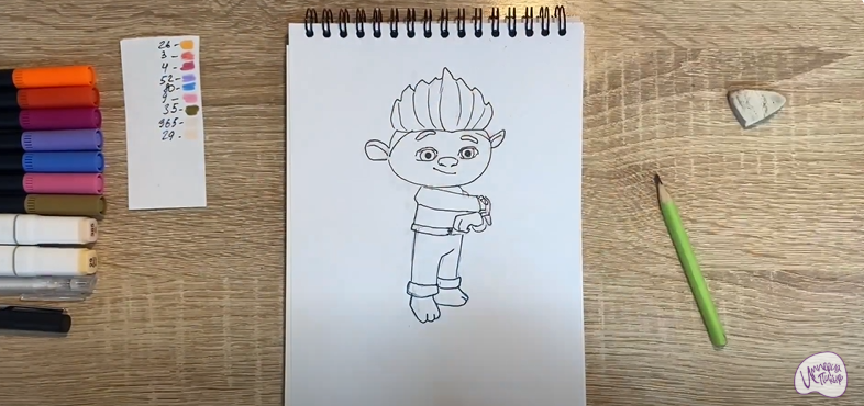 Рисуем Рей из "Монсики"
