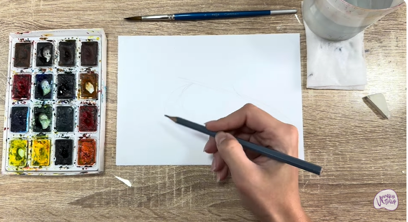 Рисуем Волчья ягода