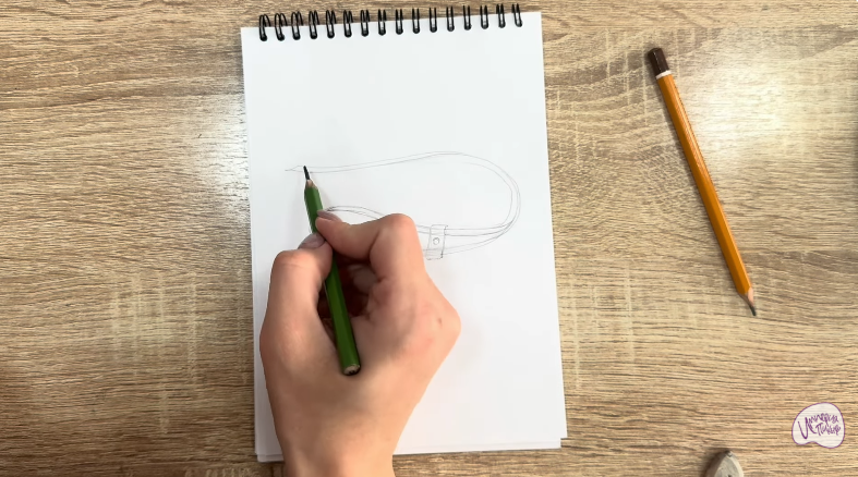 Рисуем Застежка-шнур