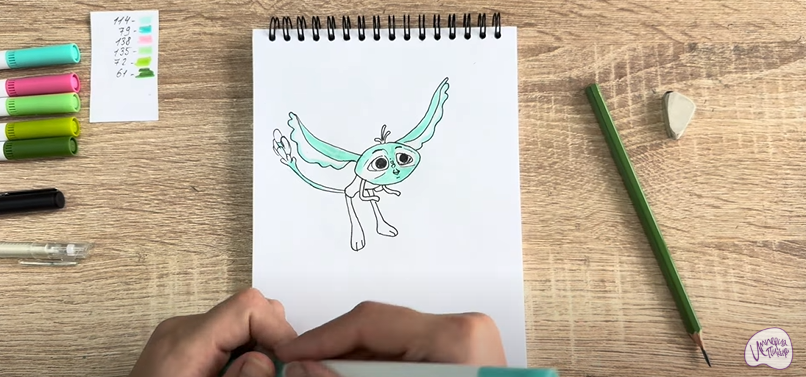 Рисуем Печалька из "Сказочный Патруль"