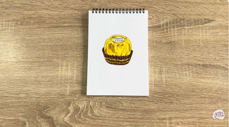 Рисуем Конфета Ферреро