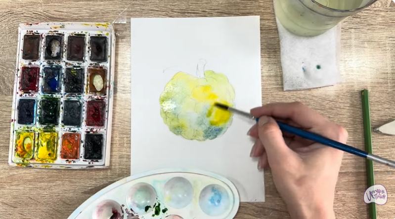 Рисуем Сахарное яблоко