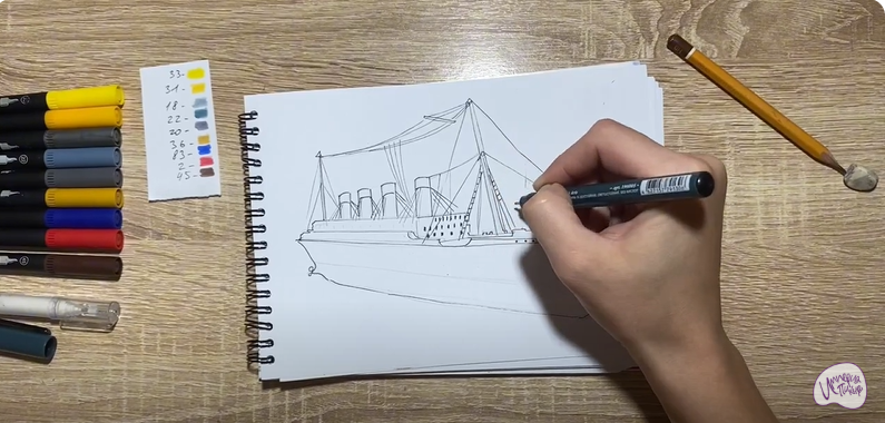 Рисуем Титаник