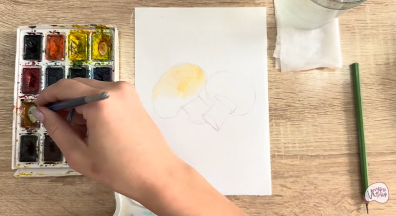 Рисуем Шампиньоны