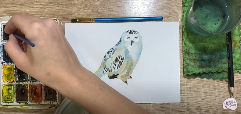 Рисуем Полярная сова