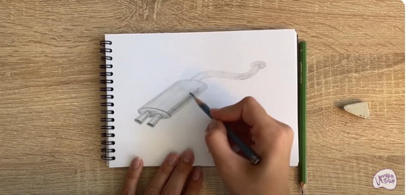 Рисуем Глушитель