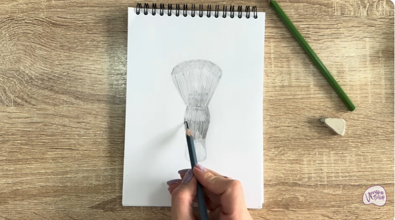 Рисуем Кисть-смётка