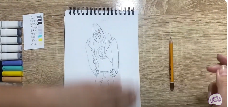 Рисуем Джинни из "Зверопой"
