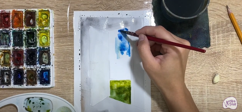 Рисуем Открытая дверь