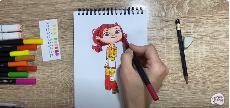 Рисуем Алёнка из "Сказочный Патруль"