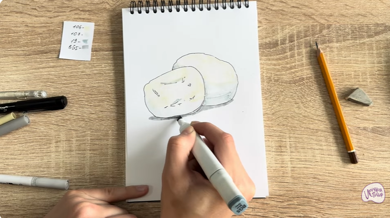 Рисуем Моцарелла