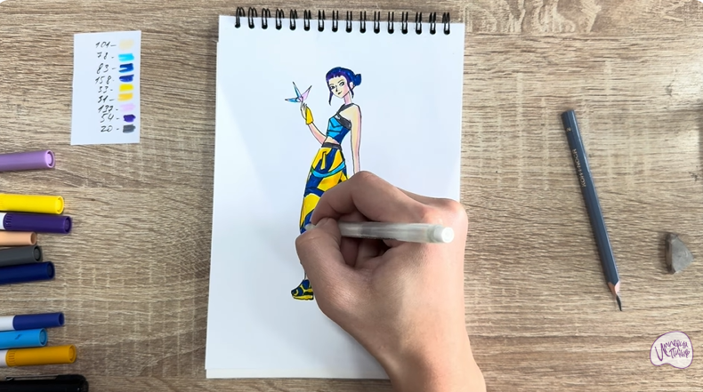 Рисуем Зои из "Кейпоп"