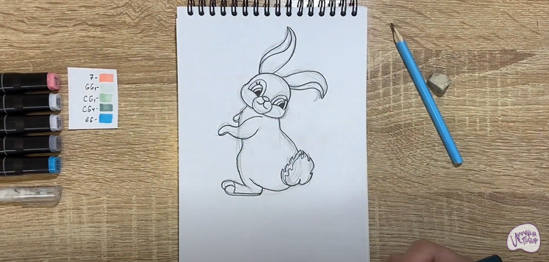 Рисуем Милый кролик