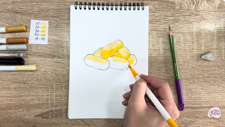 Рисуем Кукурузные палочки