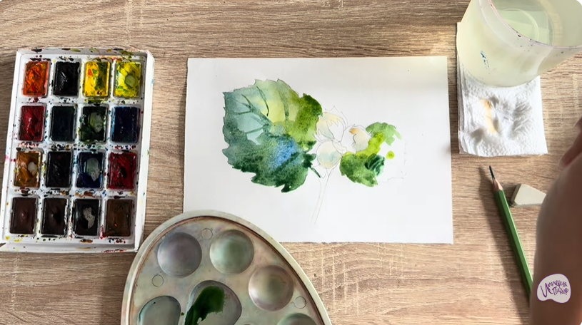 Рисуем Лещина