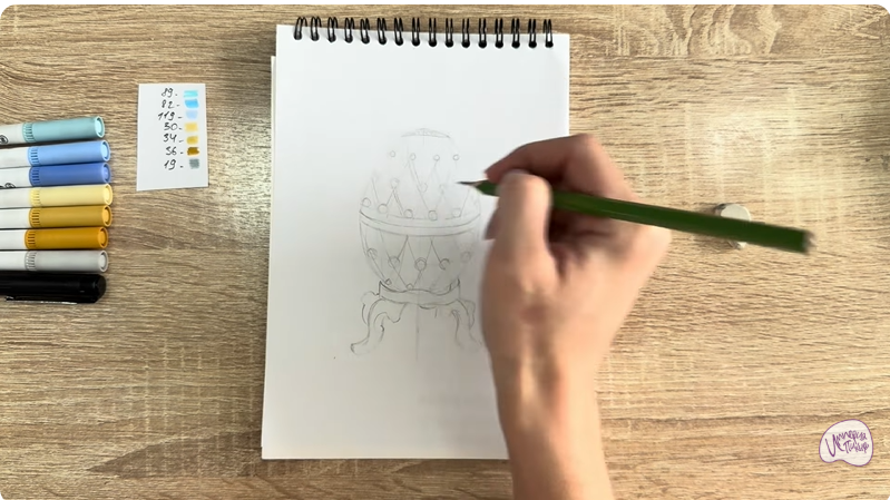 Рисуем Яйцо Фаберже