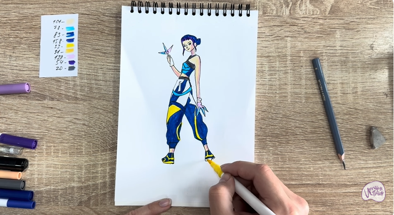 Рисуем Зои из "Кейпоп"