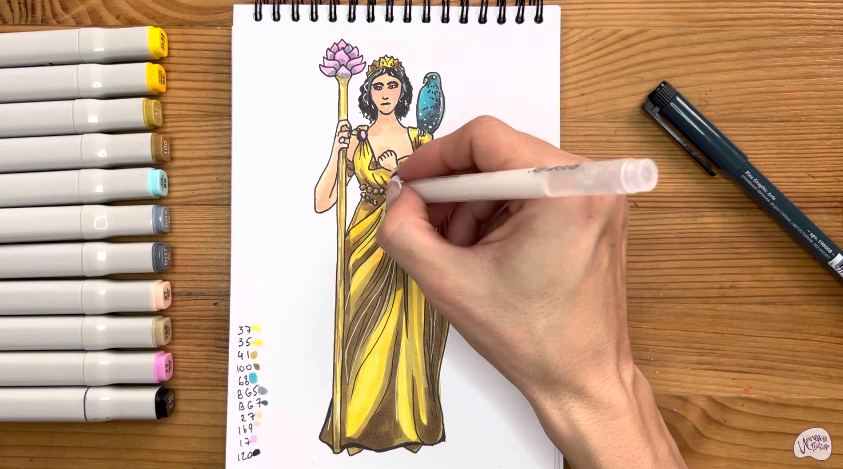 Рисуем Богиня
