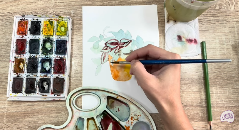 Рисуем Традесканция