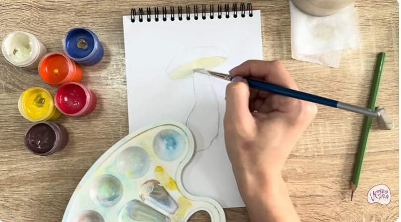 Рисуем Жёлчный гриб