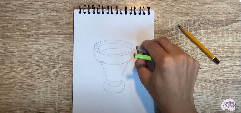 Рисуем Чаша для кальяна