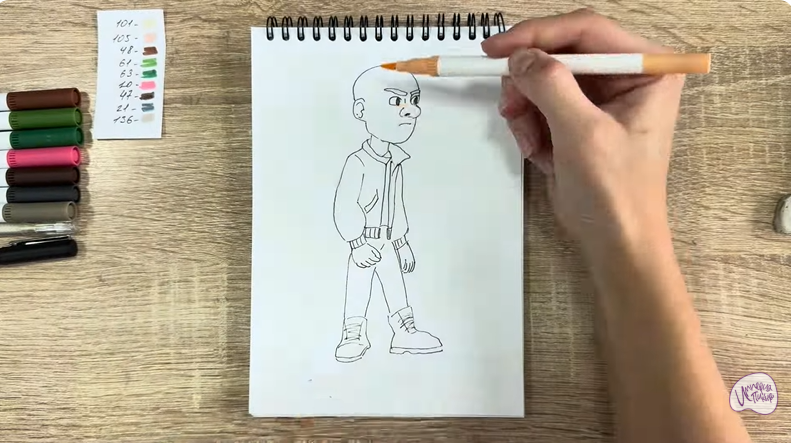 Рисуем Вик из "Побег из будущего"