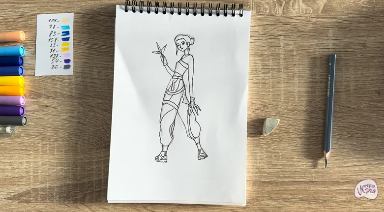 Рисуем Зои из "Кейпоп"