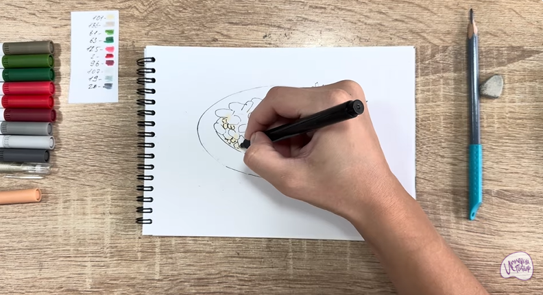 Рисуем Лобио по-грузински