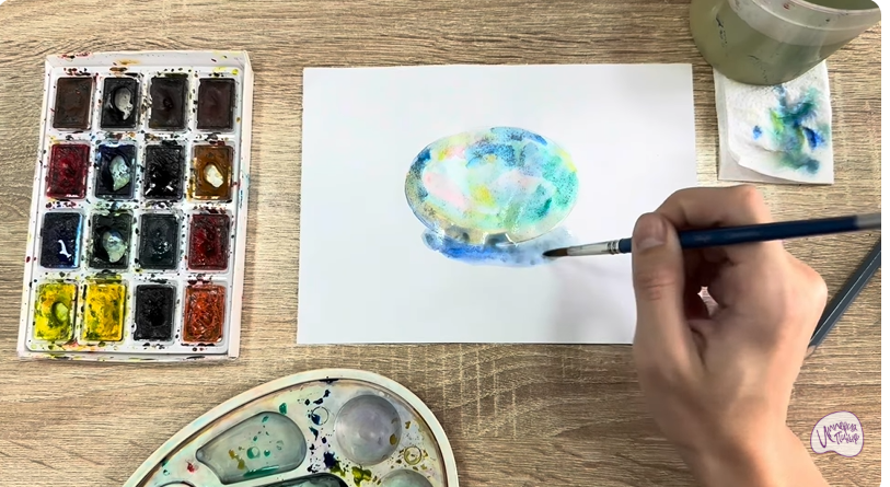 Рисуем Камень опал