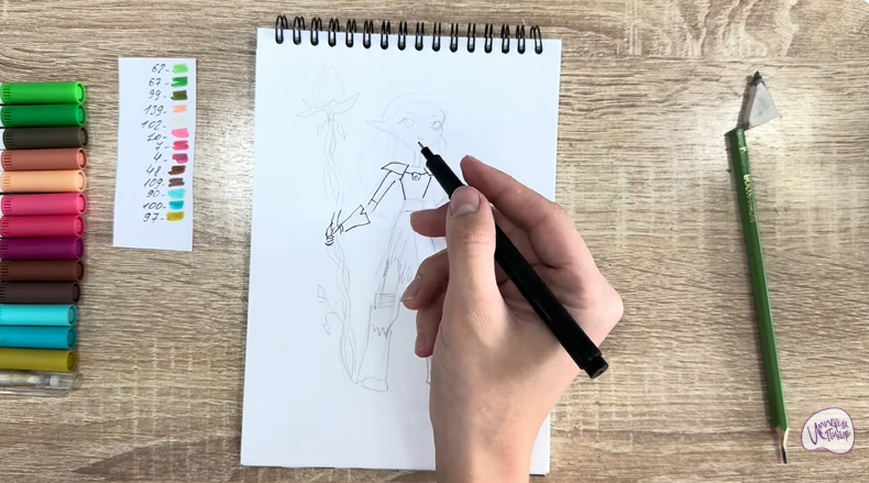 Рисуем Дриада из "Сказочный Патруль"