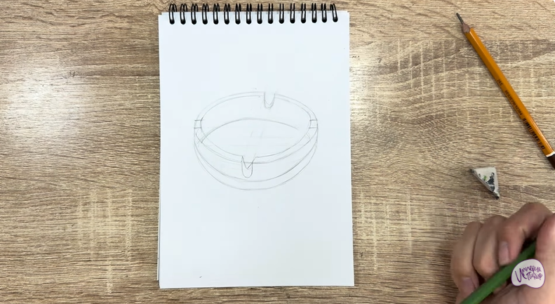 Рисуем Пепельница