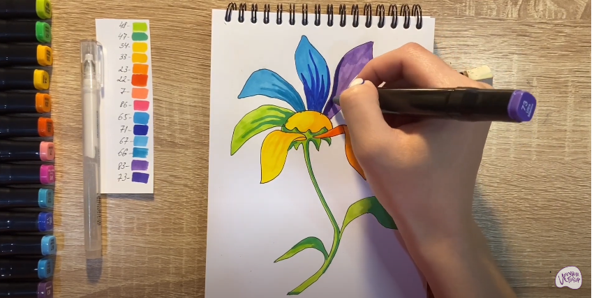 Рисуем Цветик-семицветик