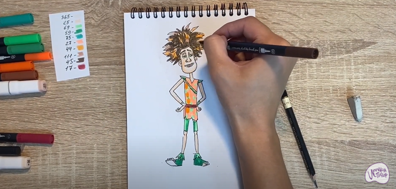Рисуем Маракуда из мультфильма "Маракуда"