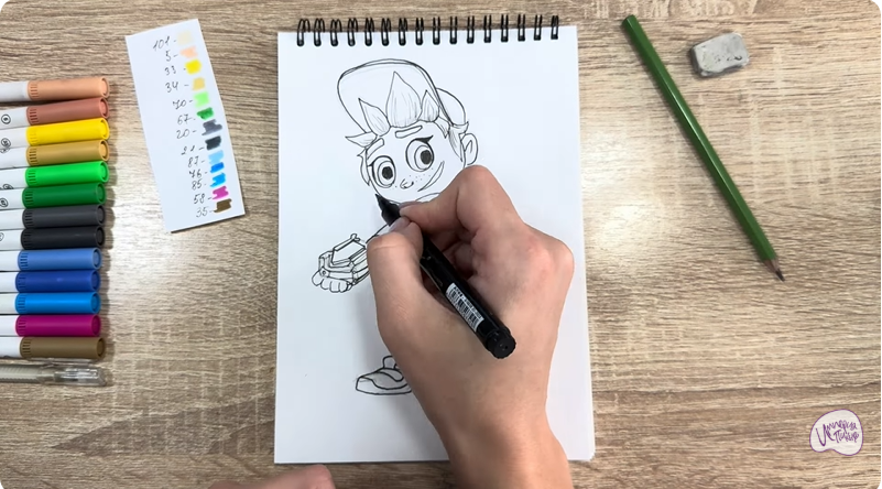 Рисуем Тимми из "Живой гараж"