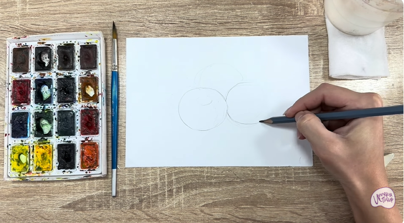 Рисуем Голубика